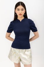 SHAINA CHEONGSAM KNIT TOP