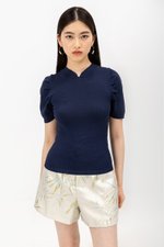 SHAINA CHEONGSAM KNIT TOP