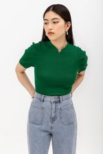 SHAINA CHEONGSAM KNIT TOP