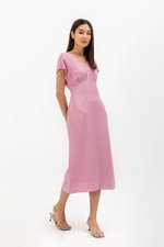 JASIE V NECK LINEN DRESS