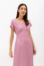 JASIE V NECK LINEN DRESS