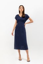 JASIE V NECK LINEN DRESS