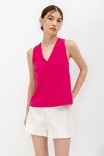 EMELINDA BACK TWIST TENCEL TOP