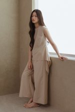 IMOGEN ELASTIC POPLIN PANTS