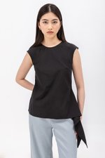 CRISTY SIDE TIE POPLIN TOP