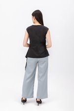 CRISTY SIDE TIE POPLIN TOP