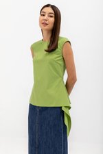 CRISTY SIDE TIE POPLIN TOP