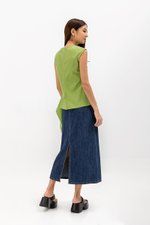 CRISTY SIDE TIE POPLIN TOP