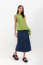 CRISTY SIDE TIE POPLIN TOP