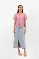 BETHEL REVERSIBLE BUTTONDOWN TOP