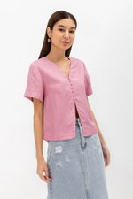 BETHEL REVERSIBLE BUTTONDOWN TOP