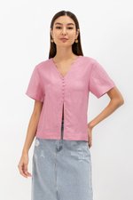 BETHEL REVERSIBLE BUTTONDOWN TOP