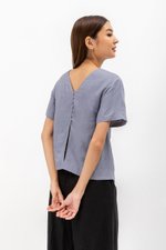 BETHEL REVERSIBLE BUTTONDOWN TOP