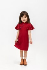 KIKI KIDS FLUTTER SLEEVE CHEONGSAM KIKI KIDS FLUTTER SLEEVE CHEONGSAM