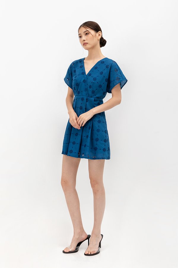 CHANTAL V NECK EYELET ROMPER CHANTAL V NECK EYELET ROMPER