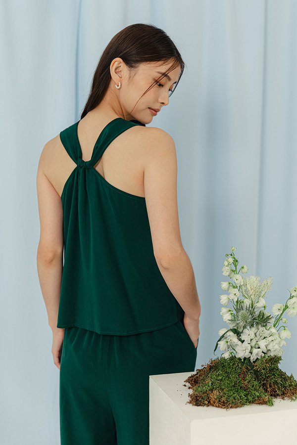 EMELINDA BACK TWIST TENCEL TOP