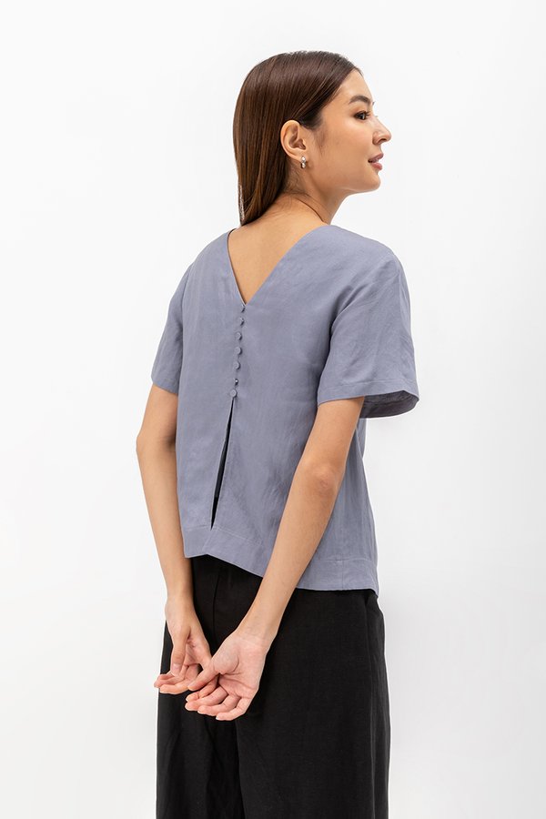 BETHEL REVERSIBLE BUTTONDOWN TOP