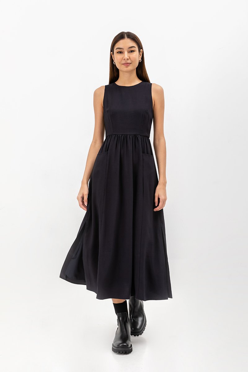 ELENA POCKET MIDI DRESS (REGULAR)