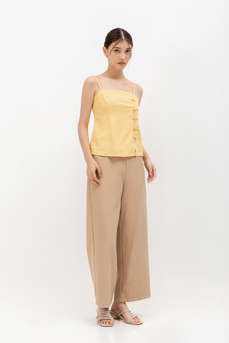 YARI MANDARIN BUTTON CAMISOLE CHEONGSAM TOP