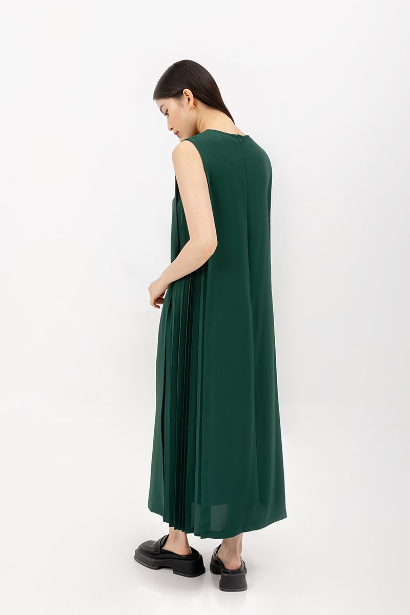 MADDIE SIDE PLEATED DRESS