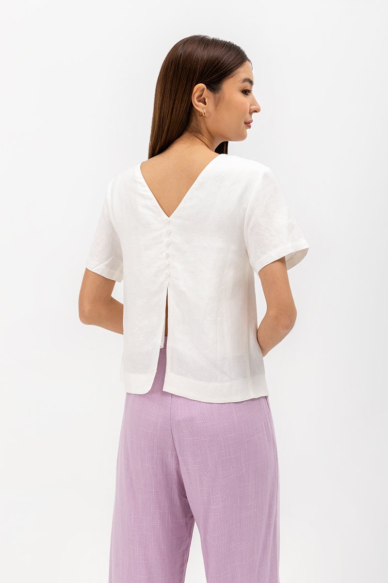 BETHEL REVERSIBLE BUTTONDOWN TOP