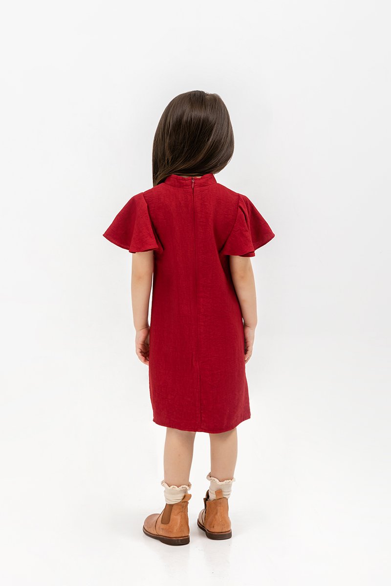 KIKI KIDS FLUTTER SLEEVE CHEONGSAM