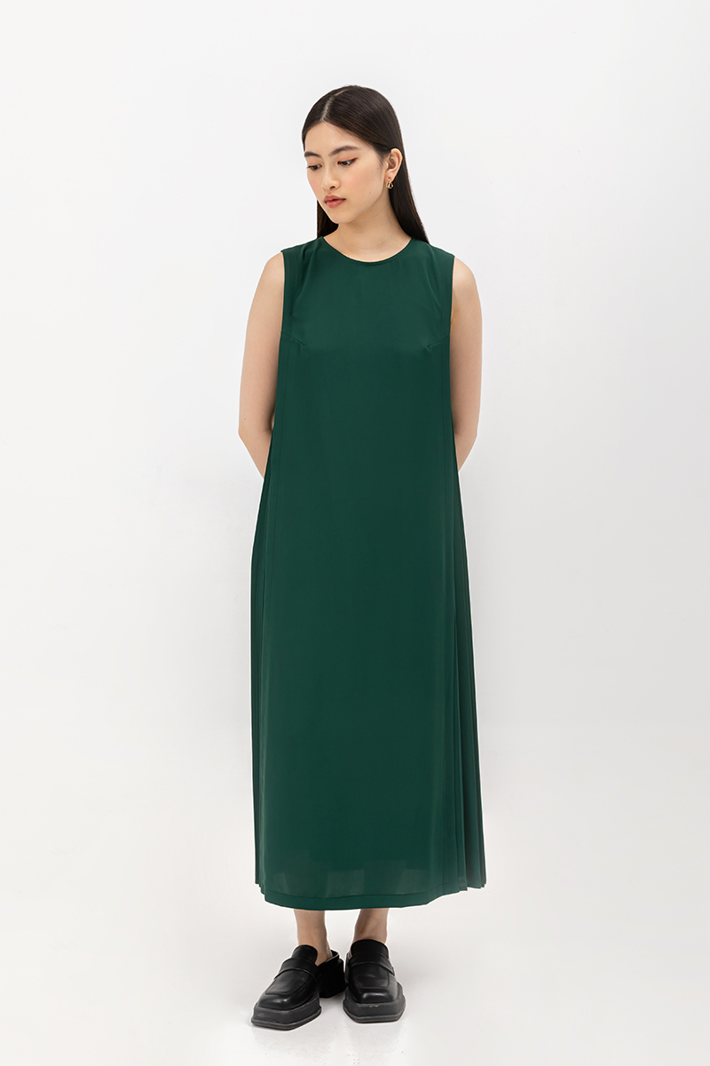 MADDIE SIDE PLEATED DRESS | Love and Bravery