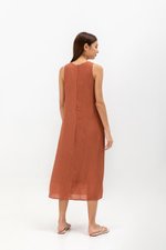 SIGRID V NECK MIDI DRESS