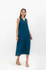 SIGRID V NECK MIDI DRESS