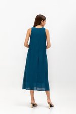 SIGRID V NECK MIDI DRESS