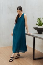 SIGRID V NECK MIDI DRESS