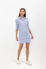 LUNA STRIPED SHIRT DRESS