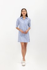 LUNA STRIPED SHIRT DRESS