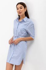 LUNA STRIPED SHIRT DRESS