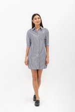 LUNA STRIPED SHIRT DRESS