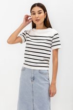 *BACKORDER* ELOWEN KNIT STRIPE TOP