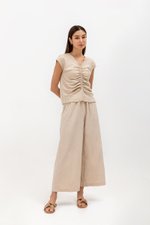 CARMI FRONT RUCHED TOP