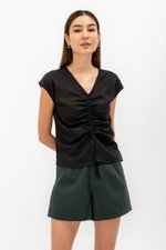 CARMI FRONT RUCHED TOP