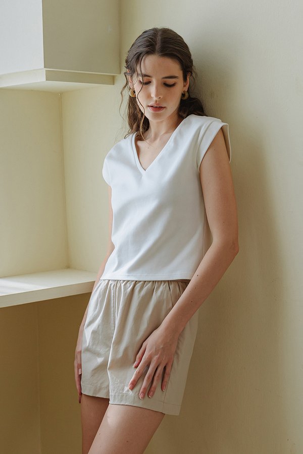 KEZIAH V NECK JERSEY TOP