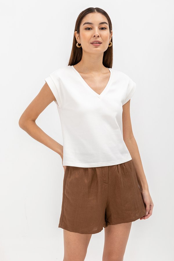 KEZIAH V NECK JERSEY TOP