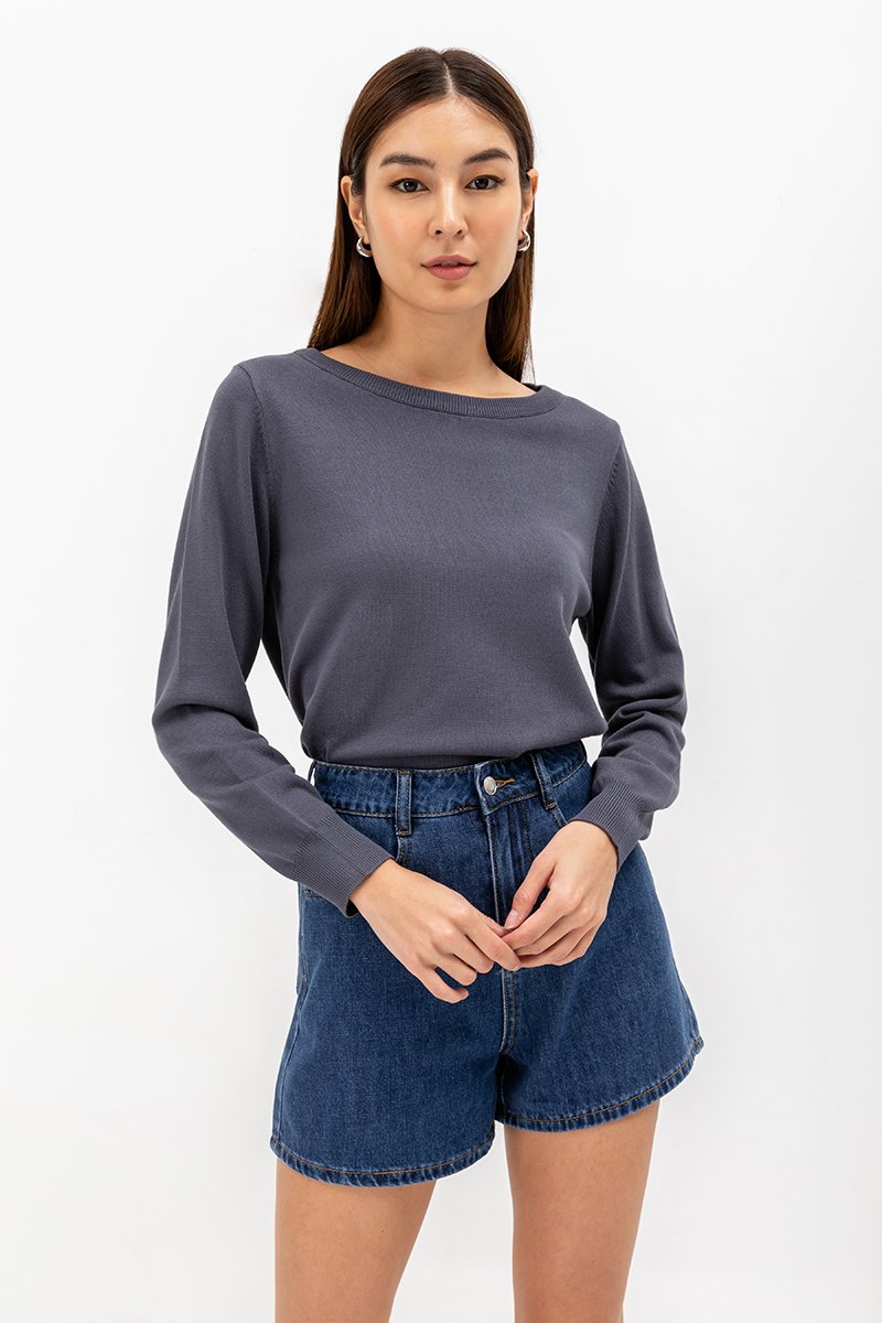 CELESTE BASIC DENIM SHORTS