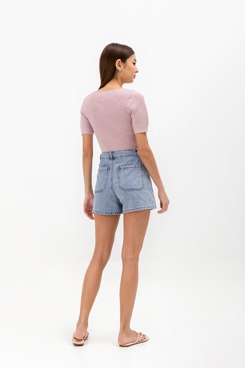 CELESTE BASIC DENIM SHORTS
