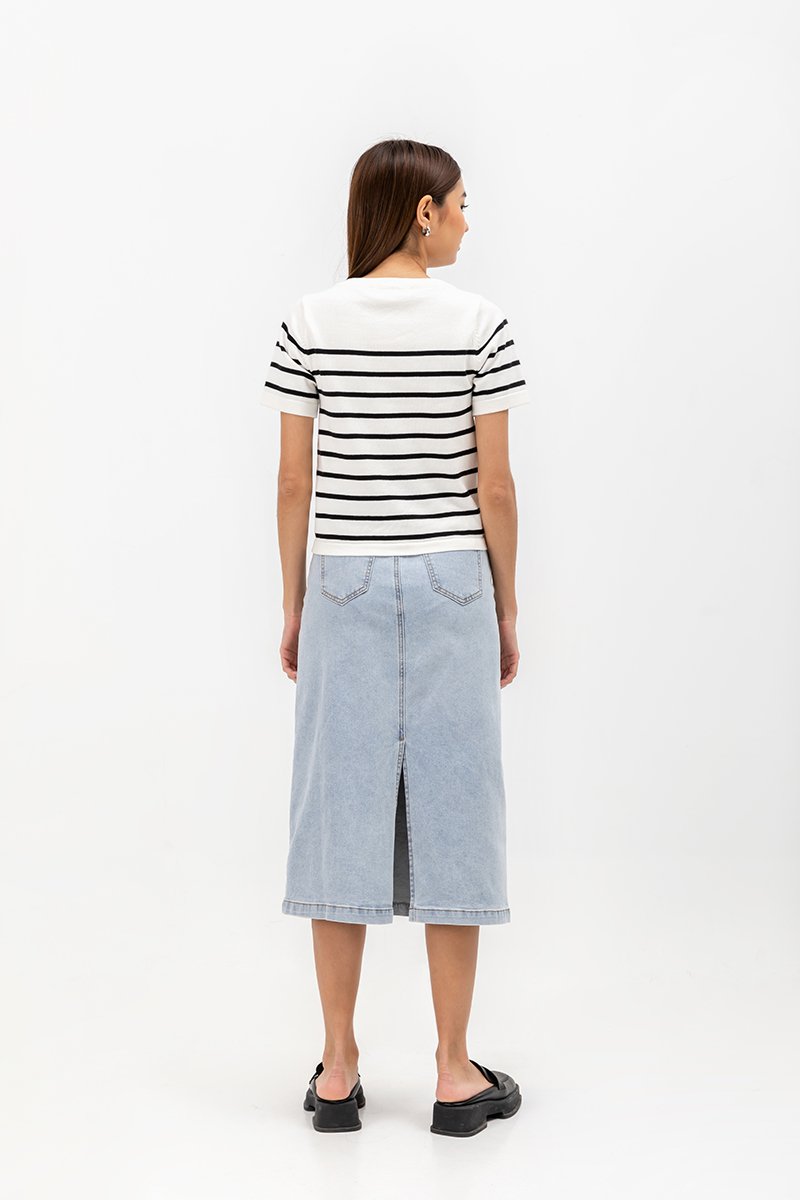 *BACKORDER* ELOWEN KNIT STRIPE TOP
