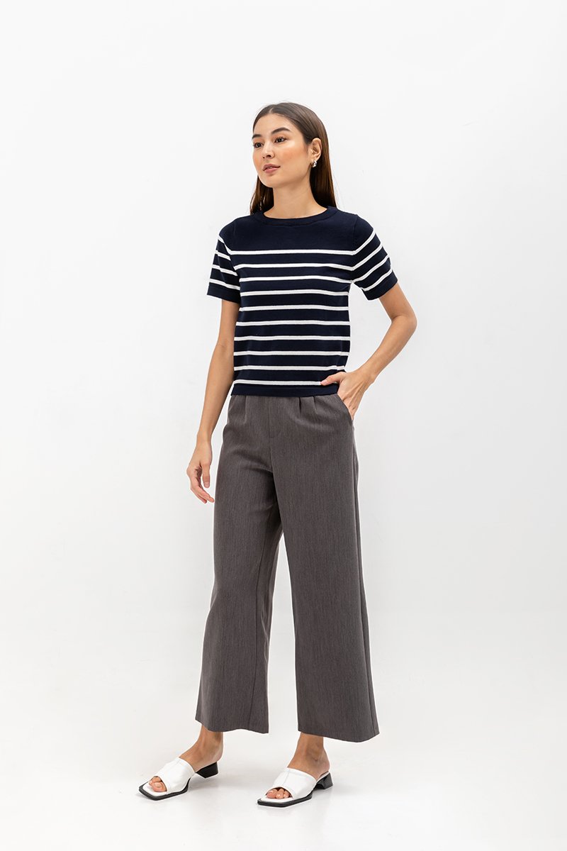 *BACKORDER* ELOWEN KNIT STRIPE TOP