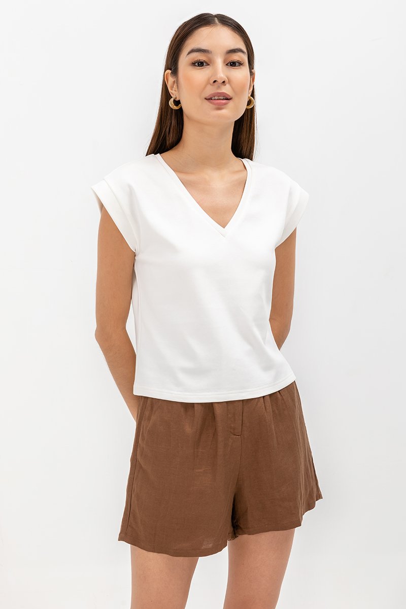 KEZIAH V NECK JERSEY TOP KEZIAH V NECK JERSEY TOP