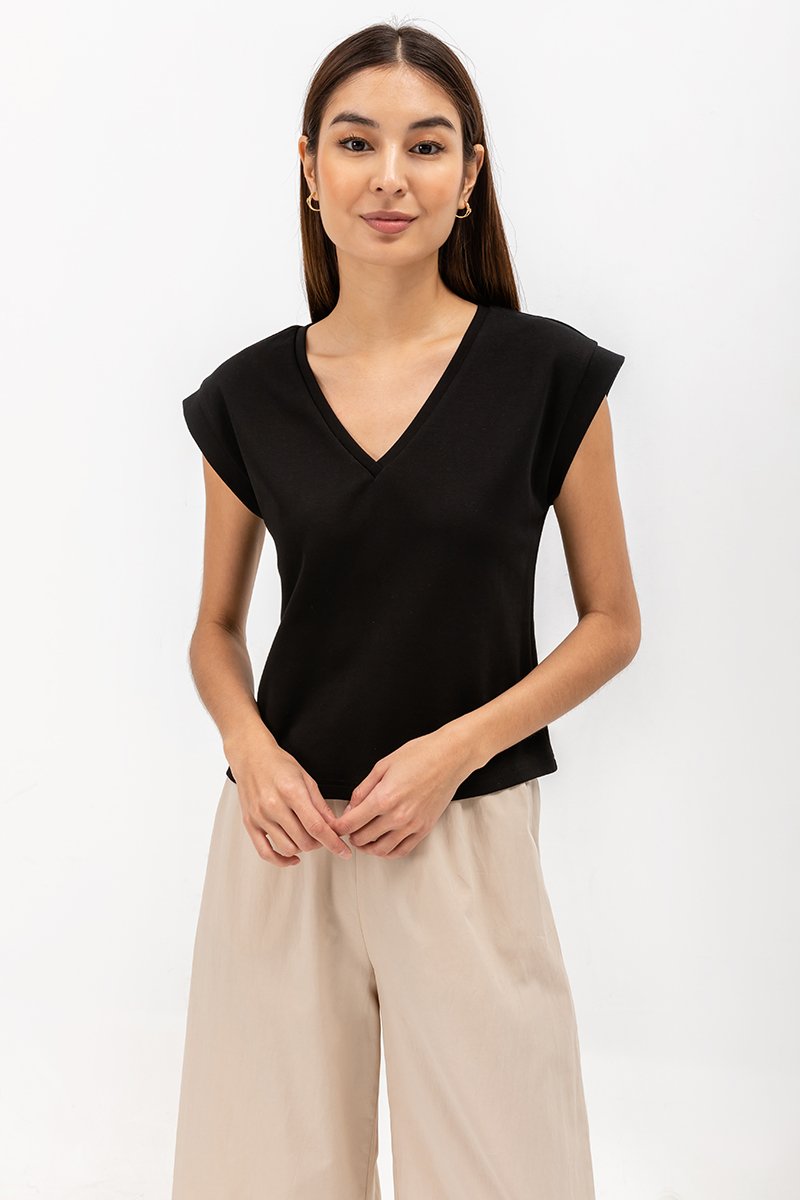 KEZIAH V NECK JERSEY TOP KEZIAH V NECK JERSEY TOP