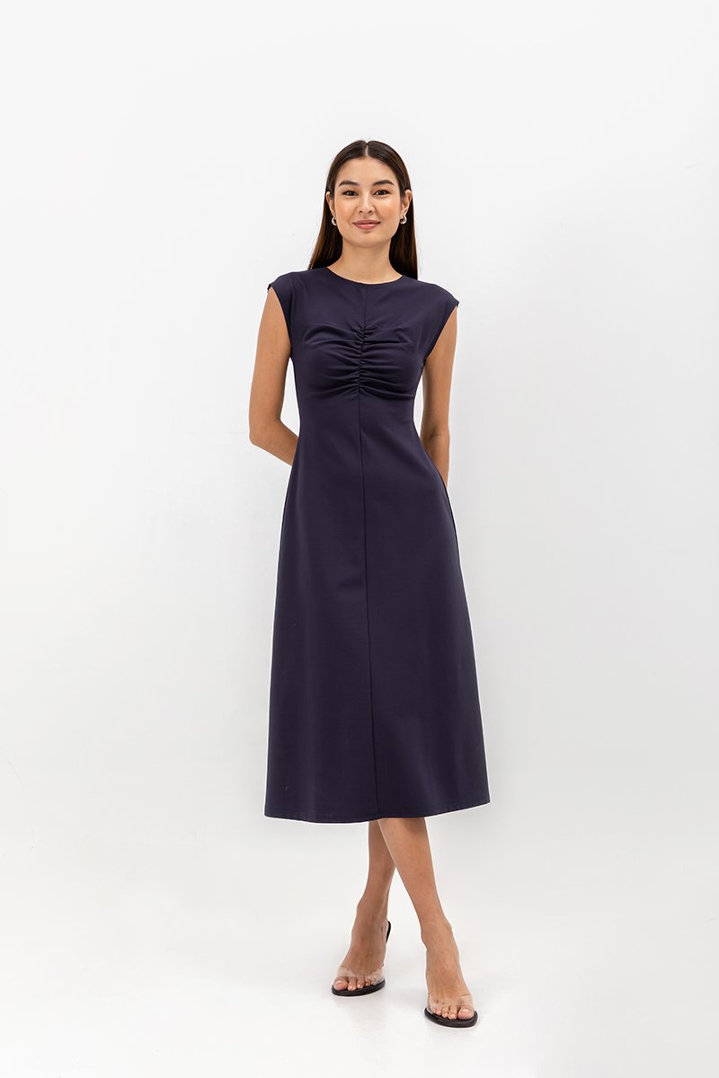 DANIELA RUCHED JERSEY DRESS DANIELA RUCHED JERSEY DRESS