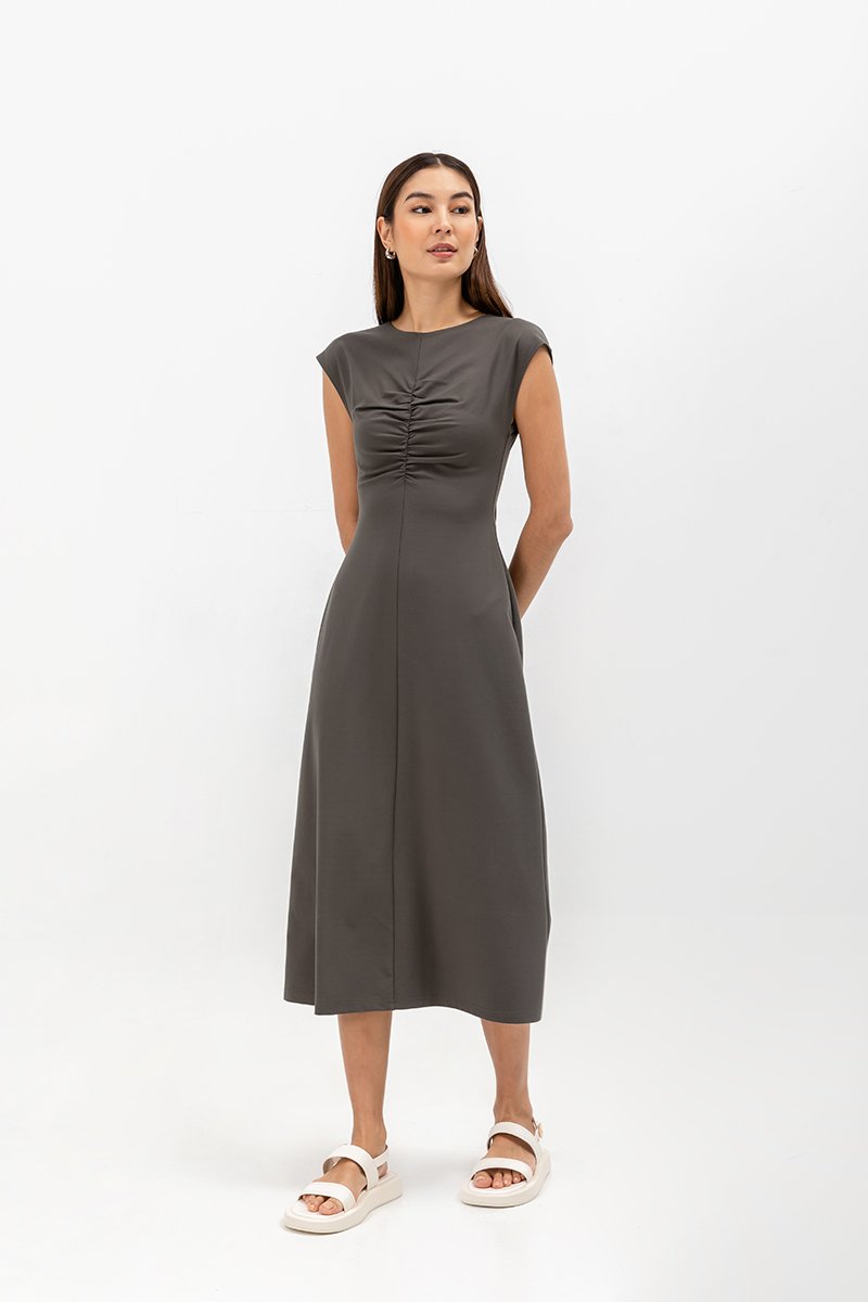 DANIELA RUCHED JERSEY DRESS DANIELA RUCHED JERSEY DRESS