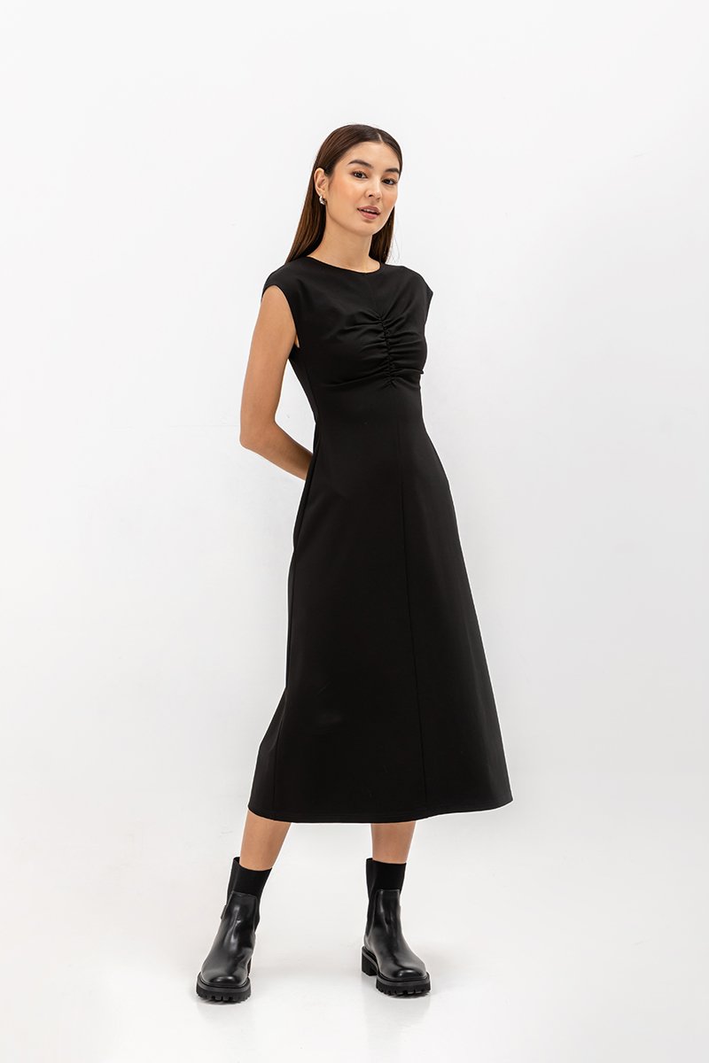 DANIELA RUCHED JERSEY DRESS DANIELA RUCHED JERSEY DRESS