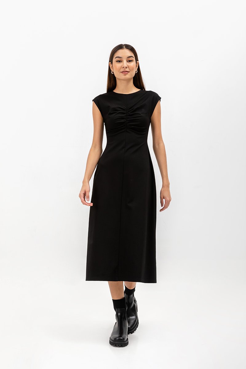 DANIELA RUCHED JERSEY DRESS DANIELA RUCHED JERSEY DRESS